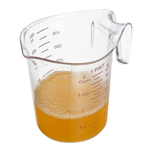 Restaurantware Clear Plastic Pt (Cups) Measuring Cup, 5.3 x 3.8 x 5 In - size: 5.25" × 3.75" × 5.00"