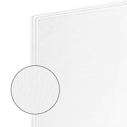 New York Central Portrait-Smooth Artist Canvas Panel 3x5 - Professional Quality 100% Cotton Canvas Panels for Painting - Ideal for Painting, Acrylics, Oils - size: 3x5"