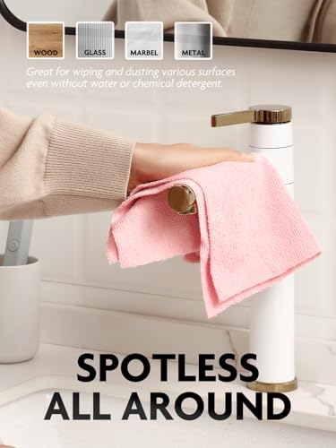 Fantasticlean Microfiber Cleaning Cloth Rolls- 675 Sheets (9 Rolls of Pink) - color: Pink, size: 675 pack