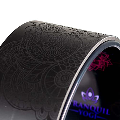 Enlighten Yoga Wheel - Great for Adding Active Strength and Flexibility to Your Exercise and Yoga Practice - color: Black - Ananda
