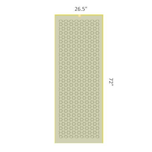 Eunzel Double Sided Silicone Yoga Mat Towel, 72" x 26.5" | Double-Sided Silicone Grip, Non Slip Surface, Absorbent Microfiber, Hot Yoga & Vinyasa - color: Olive