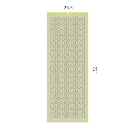 Eunzel Double Sided Silicone Yoga Mat Towel, 72" x 26.5" | Double-Sided Silicone Grip, Non Slip Surface, Absorbent Microfiber, Hot Yoga & Vinyasa - color: Olive