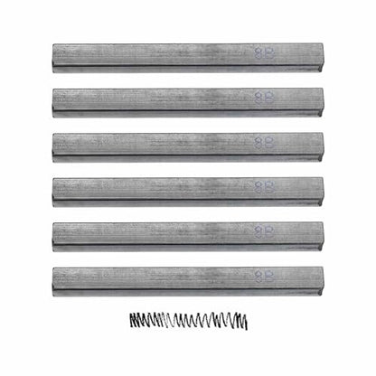 MECCANIXITY Compressed Charcoal Sticks, 8B Grade Square Vine Charcoal Sticks Set Art Supplies for Painting Drawing Sketching Shading Artists Beginners(Pack of 6) - style: 8B