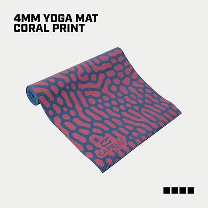 Capelli Sport Yoga Mat - color: Blue/Red - 4mm