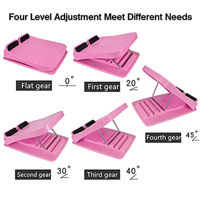 Elfzone Slant Board Calf Stretcher Adjustable 4-Level Incline Wedge