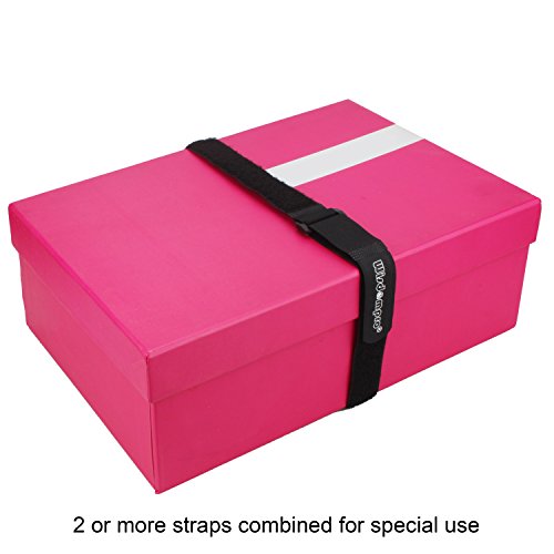 Wisdompro 12 Pack 1 x 12 Inch Long Hook and Loop Tie Down Straps Heavy Duty - size: 1 x 12 Inch, 12 Pack