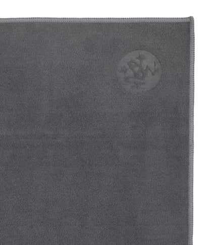 Manduka eQua Hot Yoga Mat Towel - 71" | Rapid Moisture Activated Grip | Ultra Soft Microfiber | Quick Dry | Lightweight, Travel Friendly Mat Layer | 71 x 24 inches | Thunder - color: Thunder, size: 71" x 24"