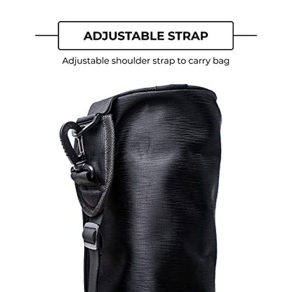 Mount Adams Yoga Mat Bag, Fits up to 74"x26"x6mm Mats, 6 Pack | Sling Bag with Interior Pocket and Adjustable Carry Strap, Stain Resistant Mat Carrier for Pilates, Yoga, and Workout