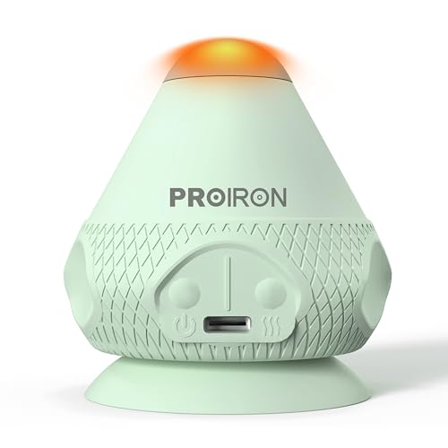 PROIRON Mountable Massage Ball with Suction Cup Pinpoint Deep Tissue Muscle Knot & Sore Relief, Vibration & Heating Trigger Point Massage Tool for Back Neck, Self-Massage Tool - color: Green