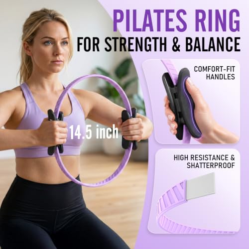 JKSHMYT Weighted Hula Infinity Fitness Hoop for Weight Loss, Pilates Kit