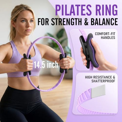 JKSHMYT Weighted Hula Infinity Fitness Hoop for Weight Loss, Pilates Kit