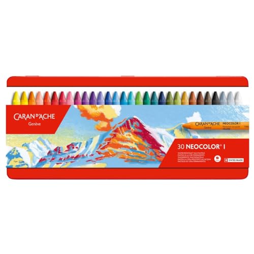 Neocolor I Water-Resistant Wax Pastels, 30 Colors - style: 30 Colors