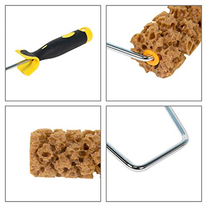 Hanroy 6" Sea Sponge Roller - Texture Paint for Walls, Faux Finish | 6-Inch Sea Sponge Roller For Faux Finish & Texture Painting. Sponge Patterns On Walls & Ceilings.Washable & Reusable(M60) - color: M60
