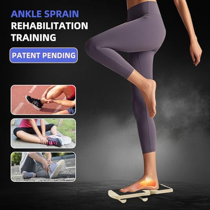 Juoe Ankle Strengthener, Ankle Balance Board，Foot Balance Board, Axis Board | Supports 350LBS, Ideal for Physical Therapy, Plantar Fasciitis Relief, Posture Correction, Improves Foot & Leg Stability