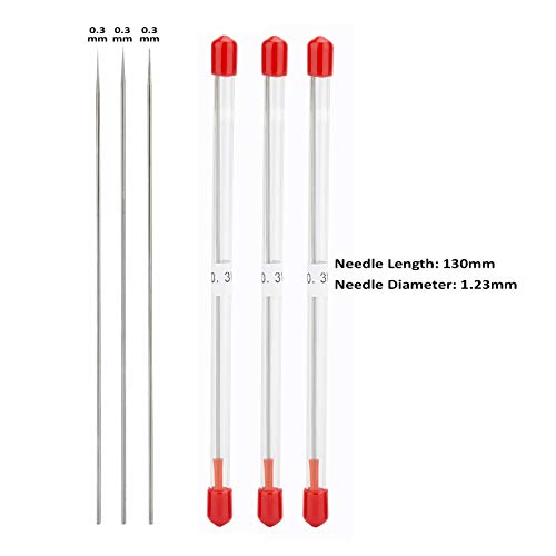 3PCS 0.3mm Airbrush Nozzles and Needles Replacement Parts with 11 in 1 Airbrush Cleaning Repair Tool for Airbrush Gun - size: 3PCS 0.3mm Nozzle and Needles/Cleaning Kit