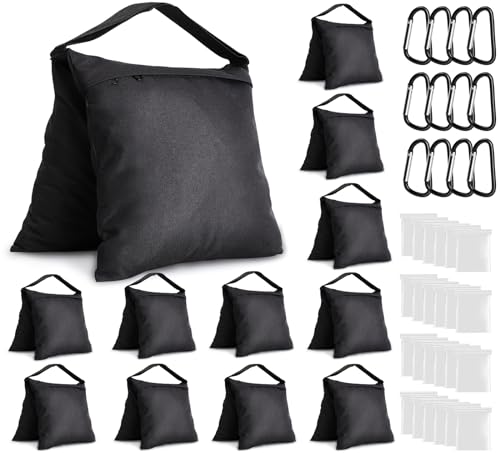 12 Packs Sandbags Weight Bags for Light Stand Photography Video Support - size: 12PCS