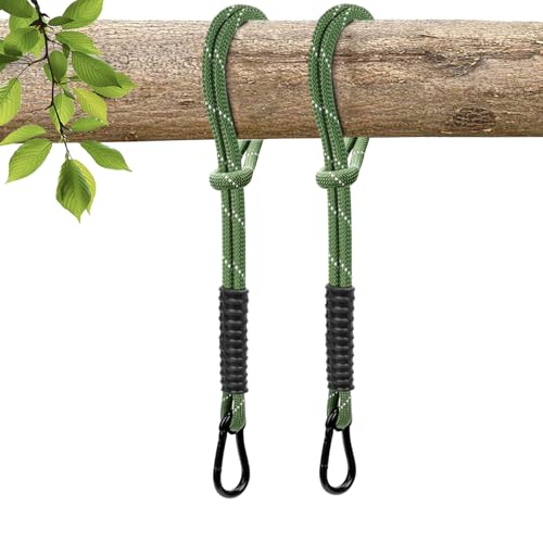 Heavy Duty Tree Swing Ropes, Hammock Tree Straps Hanging Kit, for Outdoor Swings Hammock Playground Set Accessories (3.41ft,41",Green,2Pack) - size: 41''(3.41FT)-2 Pack