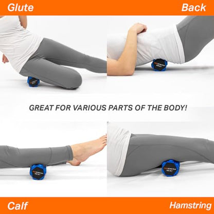 ProStretch Hexi, Mini Foam Roller for Sore Muscles & Deep Tissue Recovery | Travel Textured Foam Roller for Deep Tissue Therapy, Muscle Massage & Myofascial Trigger Point Release