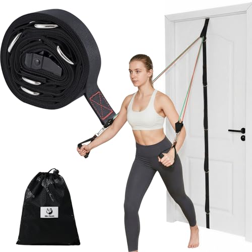 Slim Panda Door Anchor Strap for Resistance Bands - color: 2 Pcs Set (Door Anchor Strap+Mesh Bag)