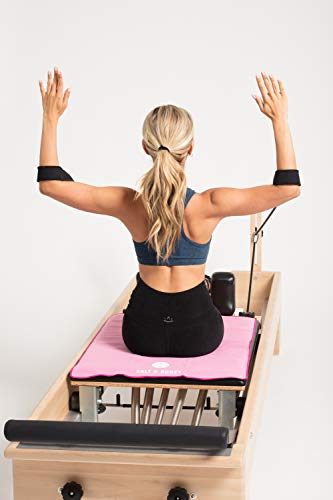 Salt & Honey Non-Slip Pilates Reformer Mat Towel - color: Pink