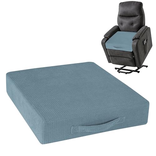 AddGrace High Density Recliner Cushion for Elderly 20x20in Blue - color: Dusty Blue