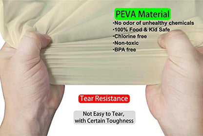 Ivory Plastic Tablecloths 2 Pack Cream Disposable Table Covers 84 Inch Circle Bridal Shower Party Tablecovers PEVA Beige Table Cloths for BBQ Picnic Birthday Wedding Parties 6 ft Round Table Use - color: D01 Ivory