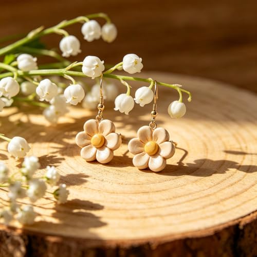 12 Pcs Floral Polymer Clay Cutters Set - Daisy & Flower Shaped Clay Cutters for Polymer Clay Jewelry Making, Fit Romantic Valentine's Day Gift for Wife, Friends & Sisters - color: Flower-12pcs