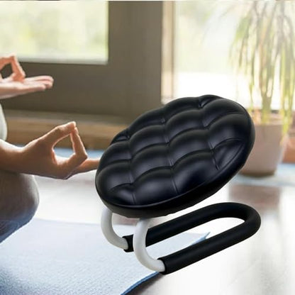 Kneeling Meditation Stool, Prayer Bench Gift Portable Kneeling Bench, Lightweight Meditation Bench Seat for Studio, Praying, Black - color: Black（round)