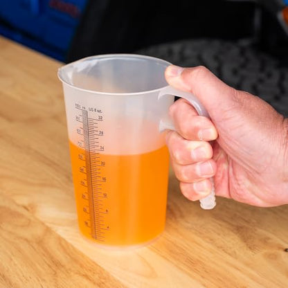 32oz (1 Quart) Measure Pitcher with Convenient Conversion Chart – Extra Strong Food Grade – Great for Cooking, Home Hobbies, Shop Oil and Fluids, Spa Chemicals with High Chemical Resistance by Turnah - size: 32 oz