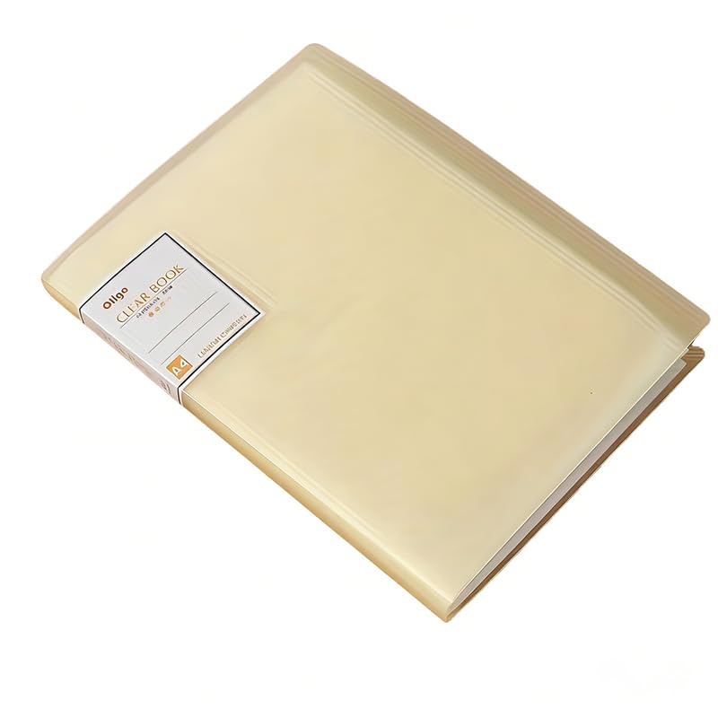 Huacan Diamond Painting Storage Book 30 Pages Portfolio Presentations Folder for 30x40cm Painting - color: Yellow