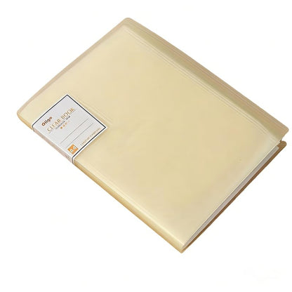 Huacan Diamond Painting Storage Book 30 Pages Portfolio Presentations Folder for 30x40cm Painting - color: Yellow