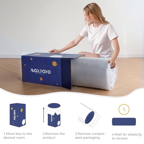 MAXYOYO Japanese Floor Mattress 4" Thick Twin Size Foldable Futon Mattress - color: Charcoal Grey, size: Twin