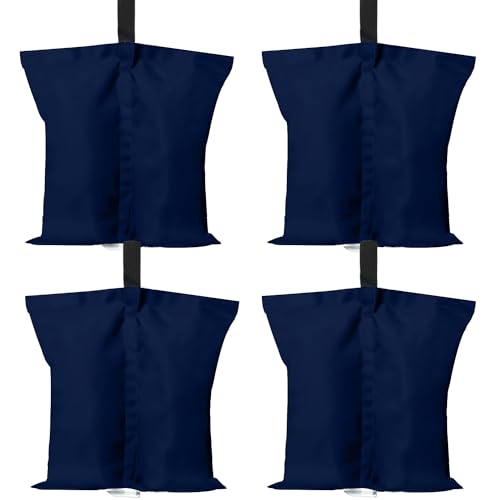 ABCCANOPY Canopy Weights 120 LBS Tent Sand Bags,4-Pack Navy Blue(No Sand) - color: Navy Blue, size: 120 LBS