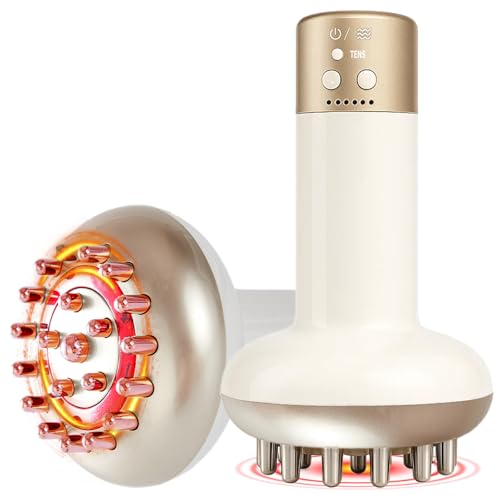 Yuonry Lymphatic Drainage Massager & Anti Cellulite Massage Tool, Reduce Stretch Marks & Cellulite, for Legs, Arms & Belly, Body Sculpting Machine with Microcurrent, Light, Heat & Vibration,White | Reduce Stretch Marks & Cellulite, for Legs, Arms & Belly,