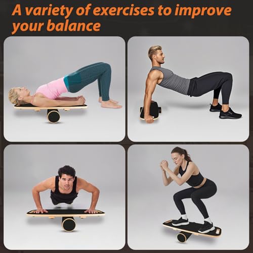 Balance Board Trainer, with Adjustable Stoppers