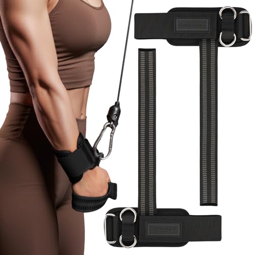 M MANUEKLEAR Wrist Straps for Weightlifting, Gym Lifting Straps with D Rings for Cable Machine,Weight Lifting Wrist Wraps for Men Women - color: Black, size: S (5.1-6.3inch)
