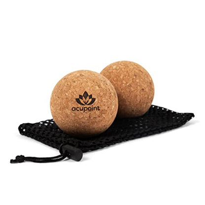 Acupoint Physical Massage Therapy Lacrosse Ball Set (Spiky Ball) Physical Massage Therapy Lacrosse Ball Set (Cork)