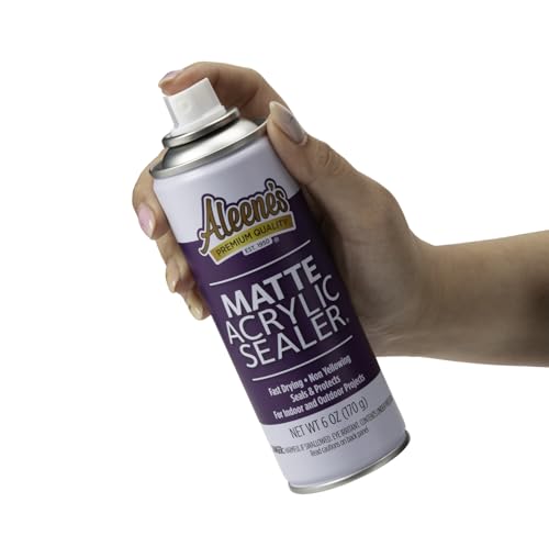 Aleene's Spray Finish 6oz Acrylic Sealer, 6 Ounce (Pack of 1), Clear-Matte - color: Clear - Matte