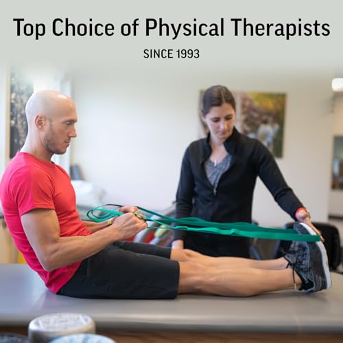 OPTP The Original Stretch Out Strap with Exercise Book, USA-Made Yoga Strap | USA-made Stretch Out Strap for flexibility & mobility, physical therapy, yoga stretching strap & knee therapy strap