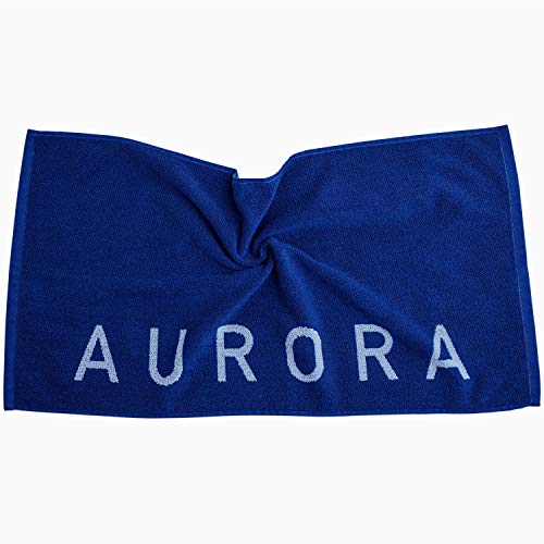 Blue Organic Cotton Gym Towel for Men and Women - Silver Infused Sweat Towels for Gym, 500 GSM, 31.5"x15.75" - Soft Absorbent Workout Towels for Yoga and Sports, Exercise Towel - color: Admiral Blue