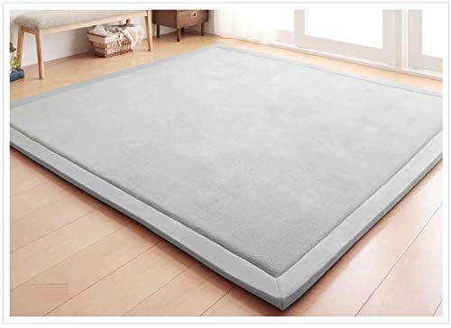 V-mix Baby Play Mat Nursey Decor Area Rug 1.18" Thick Hypebeast Rug Non Slip Rug Pads Large Area Rug Play Mats for Babies and Toddlers Non-Toxic Area Rugs Used for Living Room 6.6x3.9Ft - color: Grey, size: 3'11" x 6'7" (Rectangular)