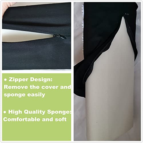 Acupressure Massage Pillow Acupuncture Massager for Neck Back Head Pain Relief,Black - color: Black