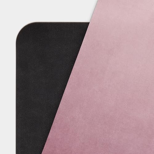 WeGym Yoga Mat, 4 mm Cushioned Non-Slip for Yoga, Pilates and Home Workouts - color: Rose Ombre, style: Suede