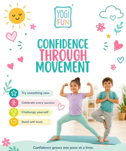 YOGi FUN Yogi Kit Card Game, 40 Yoga Cards Rhyming Game, Award Winning Educational Activities, Includes 2 Cardboard dice. for ADHD, Therapy, Montessori, Waldorf, Classroom
