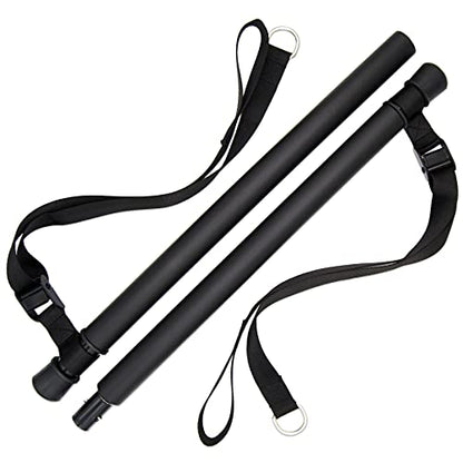 Pilates Bar and Ring Set | Pilates Bar | Pilates Ring | Resistance Band | Black