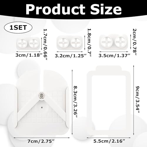 Stud Post Embedding Tool for Polymer Clay Earrings,Polymer Clay Tools,Cutters,Earring Post Embedder Tool for Jewelry, Earrings(Color:White)