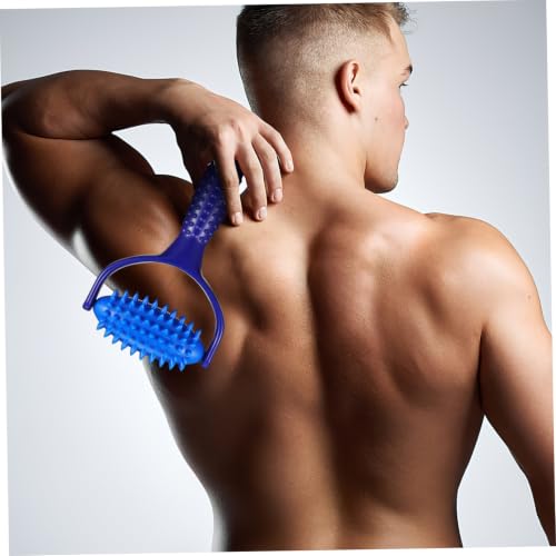 Lightweight Portable Massage Roller Stick for Sedentary Individuals and Yoga Enthusiasts for Muscle Relief with Abs PVC Material, Handheld Back and Neck Massager Tool
