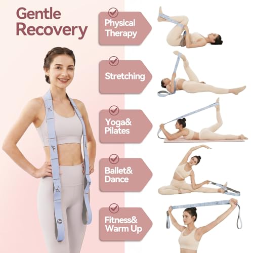 10 Loops Resistance Bands for Working Out, PT, Stretch Out Strap - color: Blue