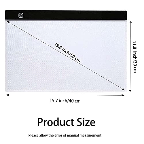 A3s Light Pad Kit with Metal Stand, Diamond Art Light Board | USB Powered Light Pad Kit fits Diamond Painting, Tracing, Sketching - size: A3S Kits