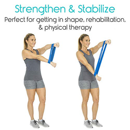 Vive Resistance Bands for Working Out (5 Pack) - Exercise & Workout Resistance Kit - Stretch, Elastic Loop Bands for Physical Therapy, Pilates, Yoga & Gym, for Men & Women - style: Loop